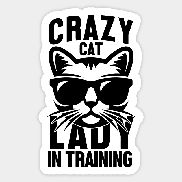 Crazy Cat Lady In Training Sticker by EDSERVICES